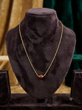 Premium Gold-Plated Rudraksha Pendant Chain for Men & Women
