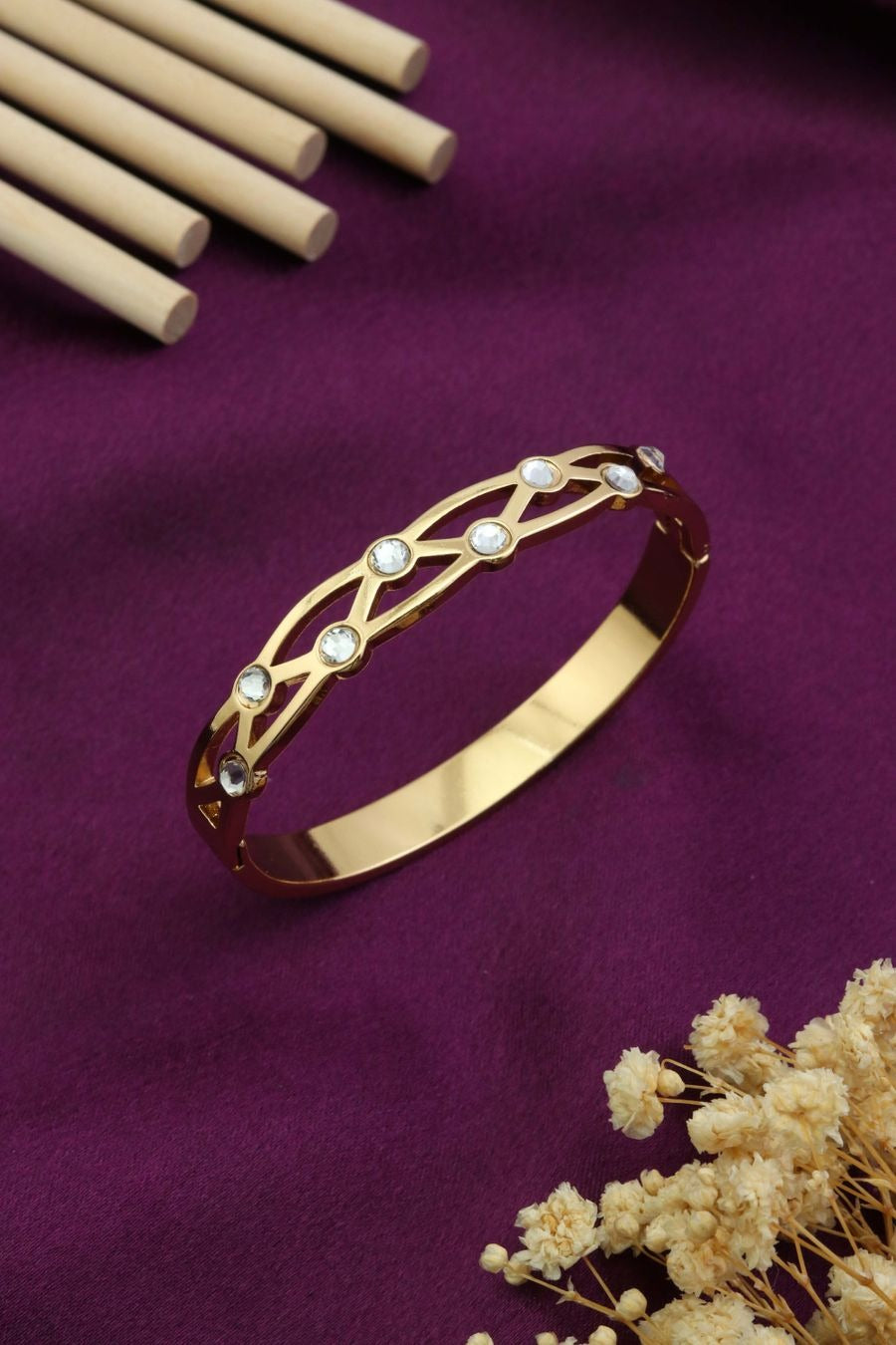 Premium Stainless Steel Crystal Designer Bracelet for Women
